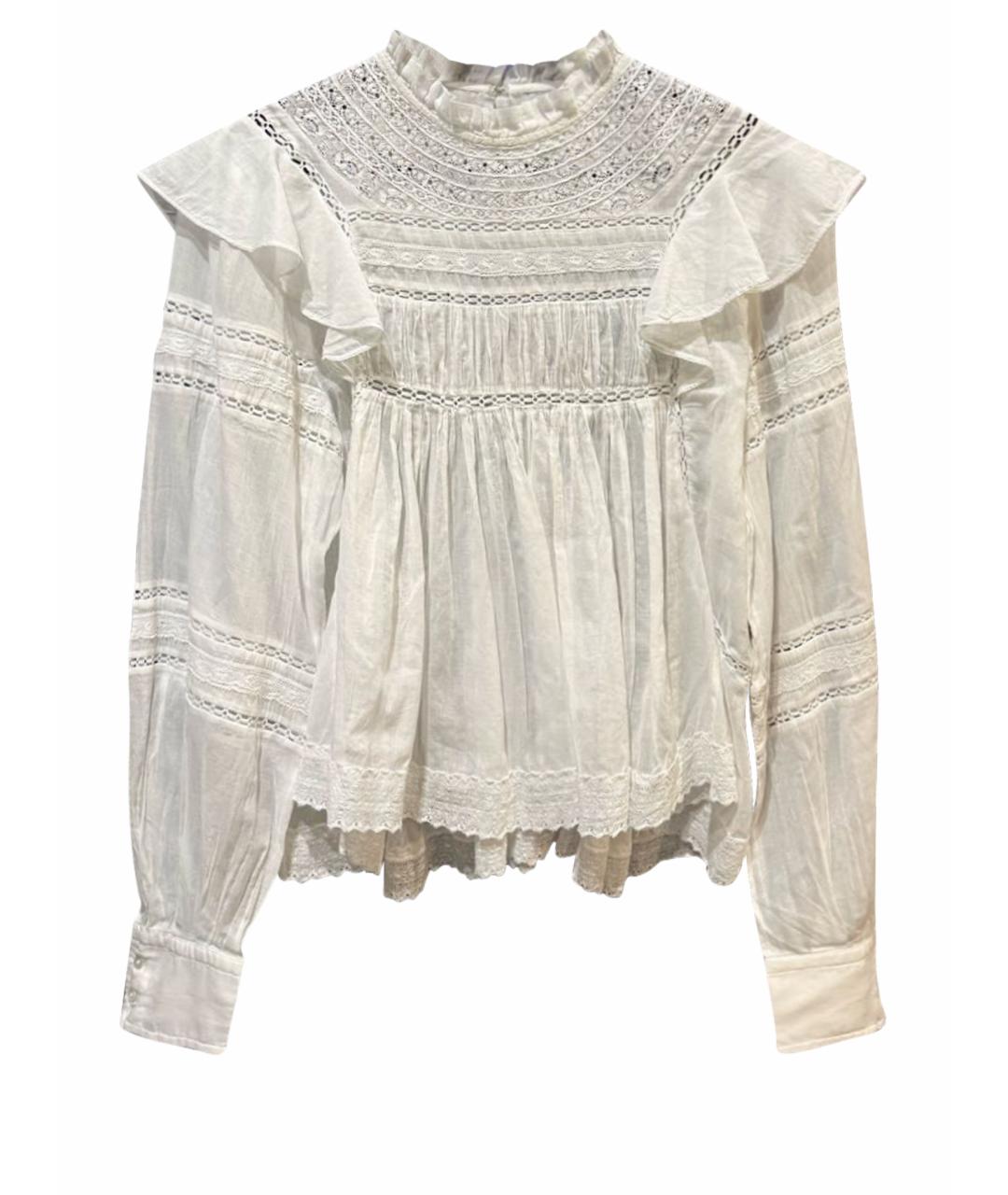 ISABEL MARANT ETOILE Белая хлопковая блузы, фото 1