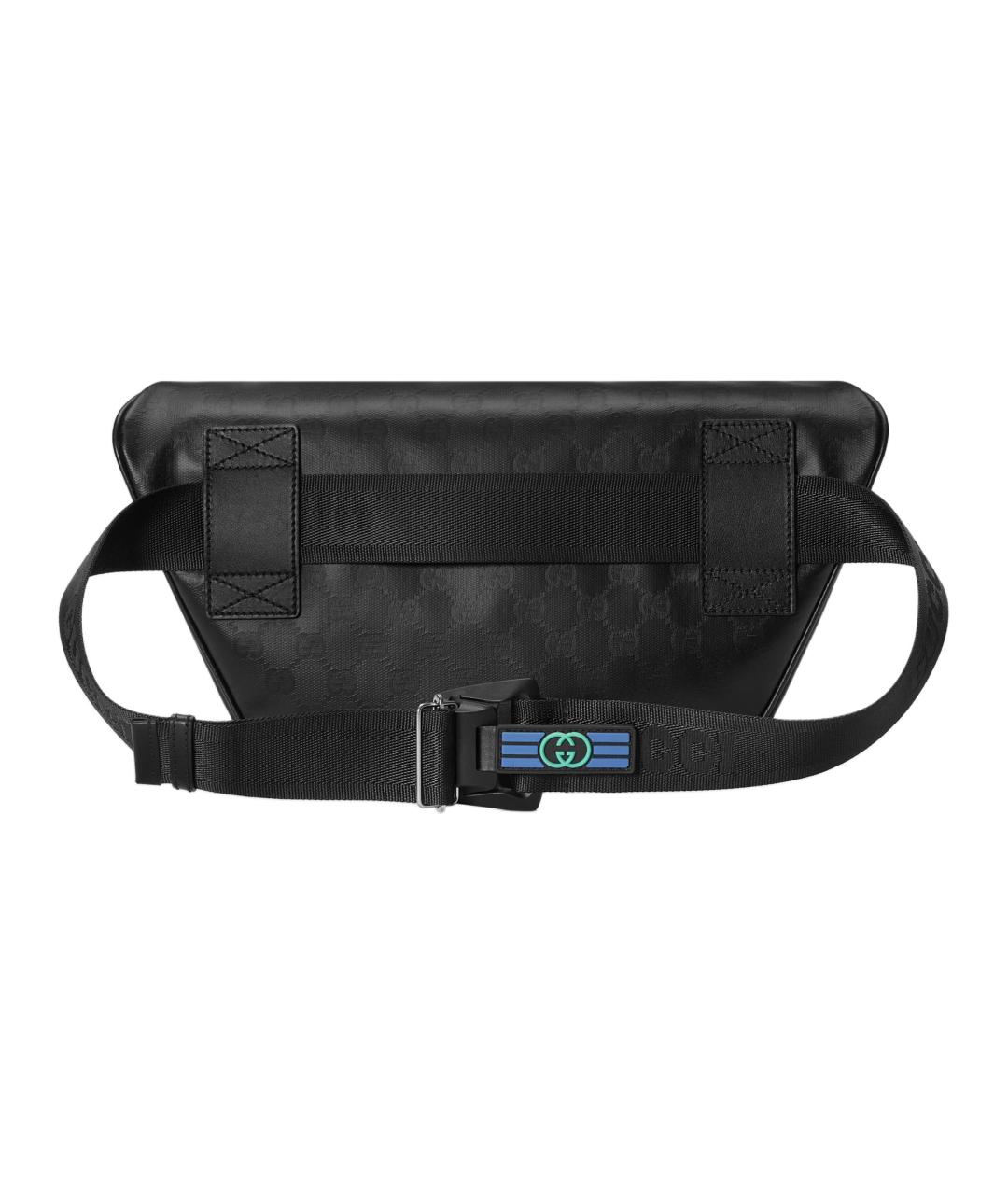 GUCCI Черная кожаная поясная сумка, фото 4