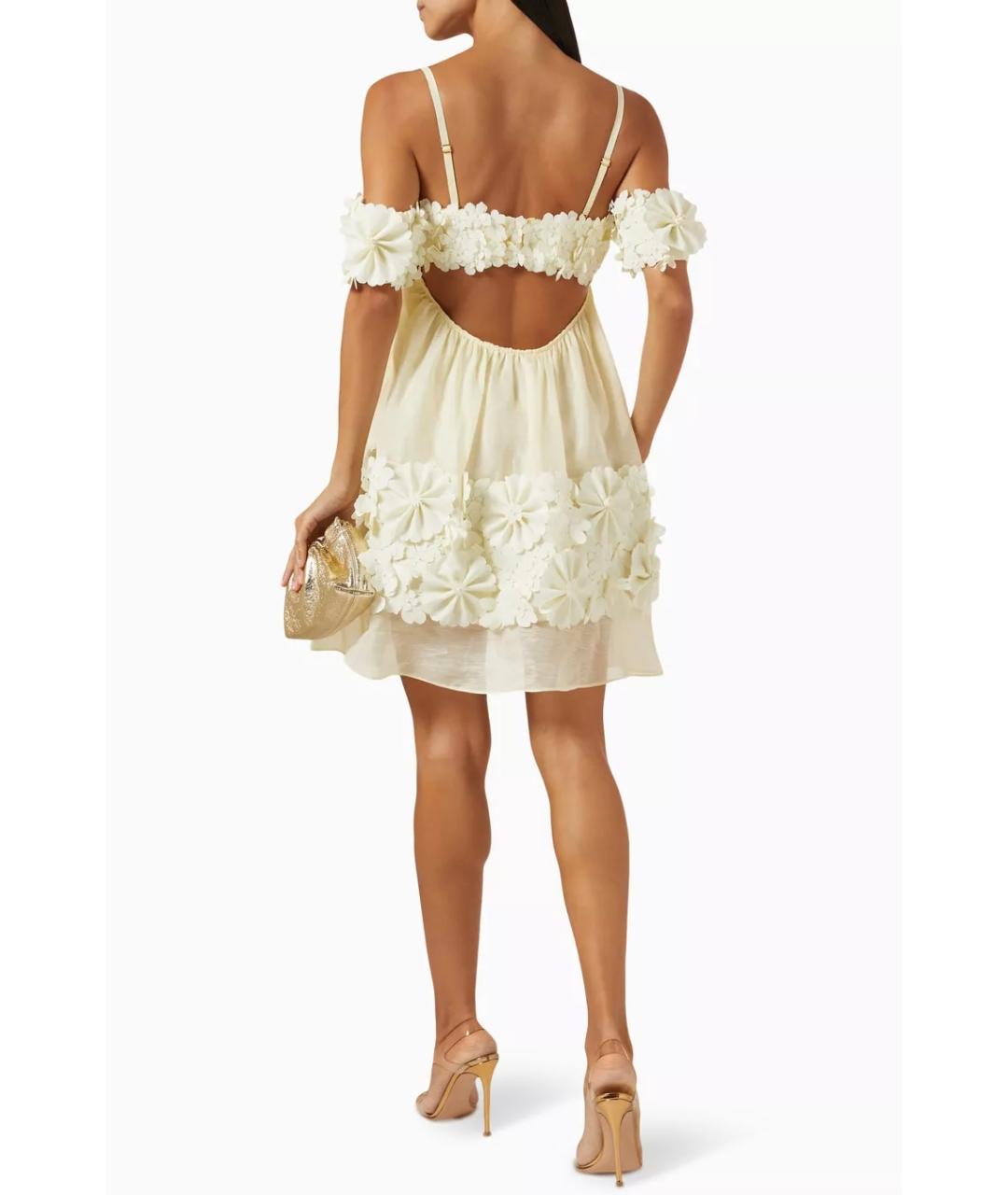 ZIMMERMANN Желтое коктейльное платье, фото 4
