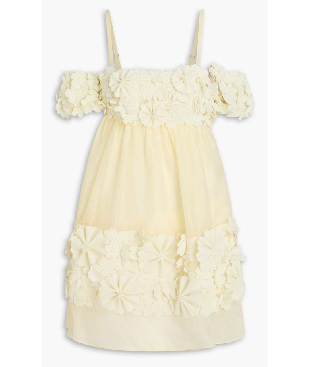 ZIMMERMANN Желтое коктейльное платье, фото 10