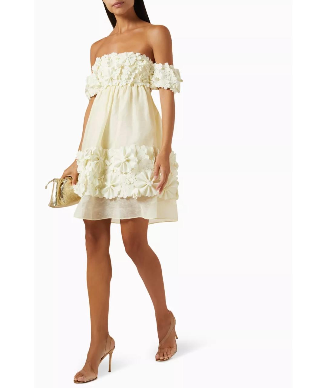 ZIMMERMANN Желтое коктейльное платье, фото 2