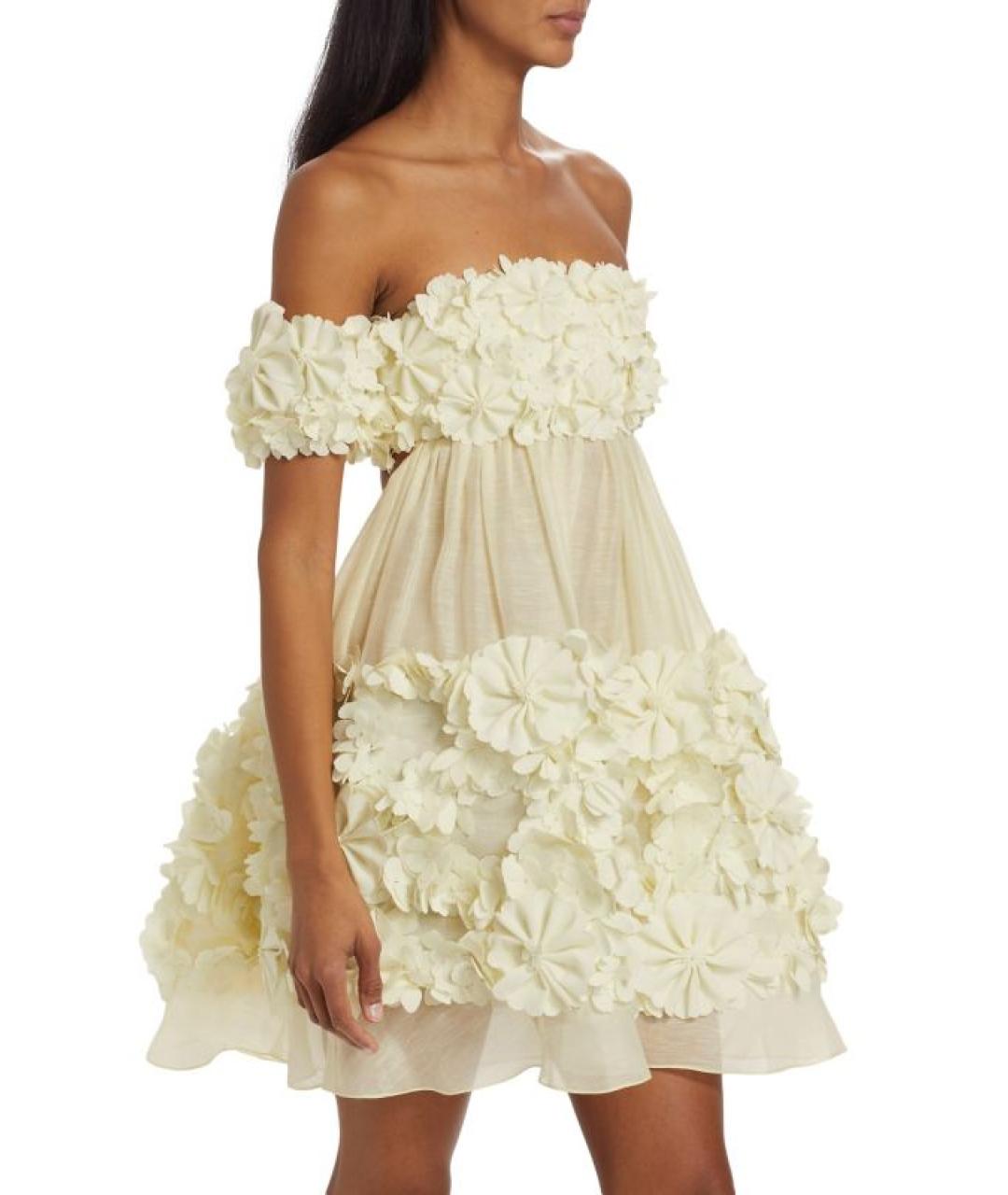 ZIMMERMANN Желтое коктейльное платье, фото 6