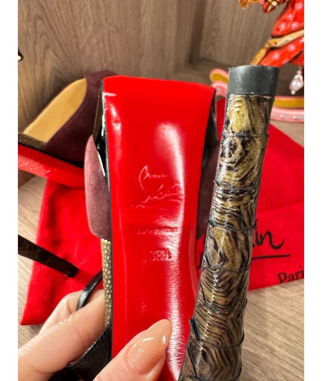 CHRISTIAN LOUBOUTIN Мульти туфли, фото 5