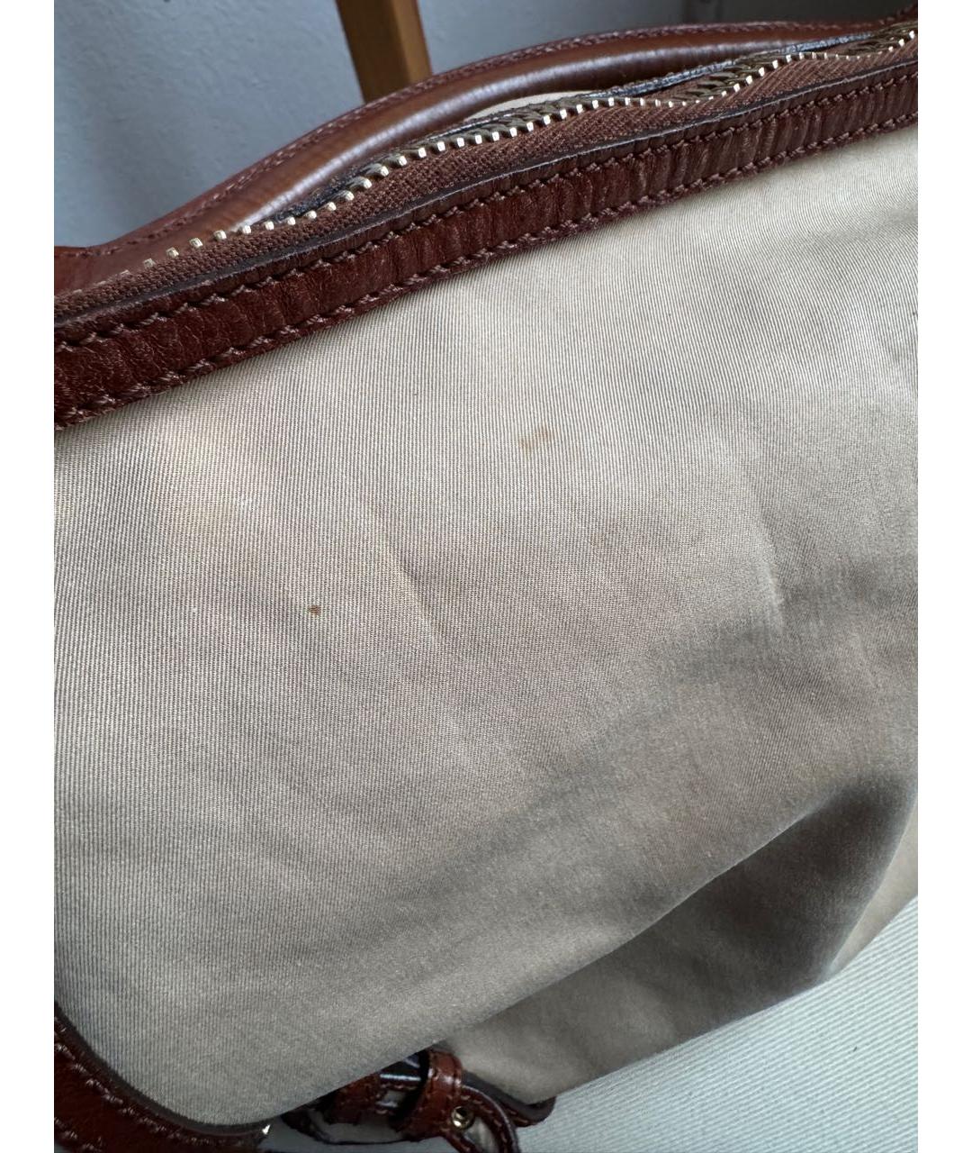 BURBERRY Бежевая тканевая сумка тоут, фото 7