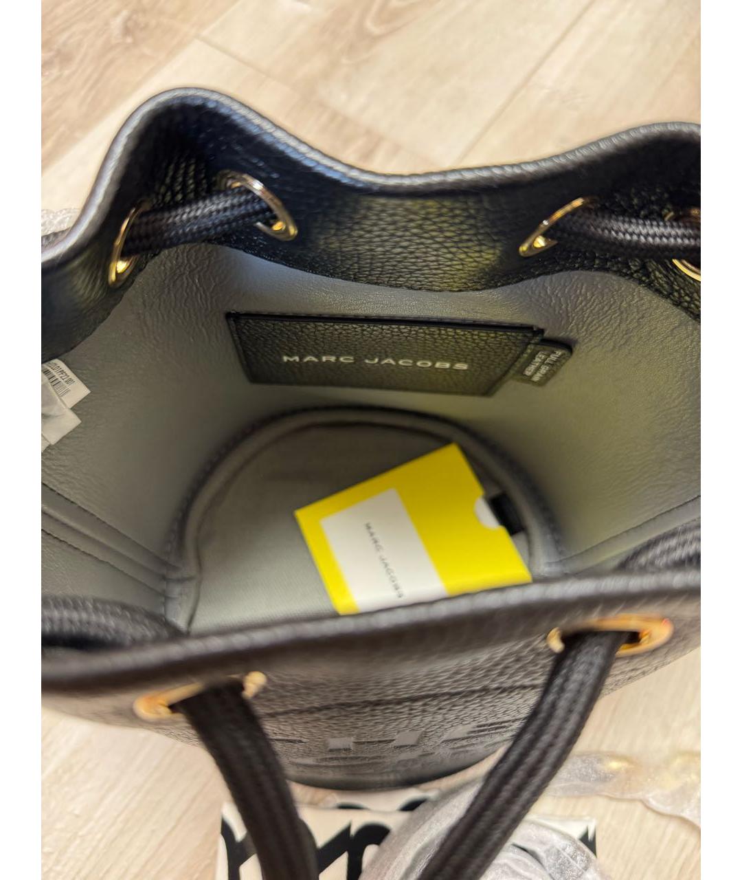 MARC JACOBS Черная кожаная сумка через плечо, фото 4