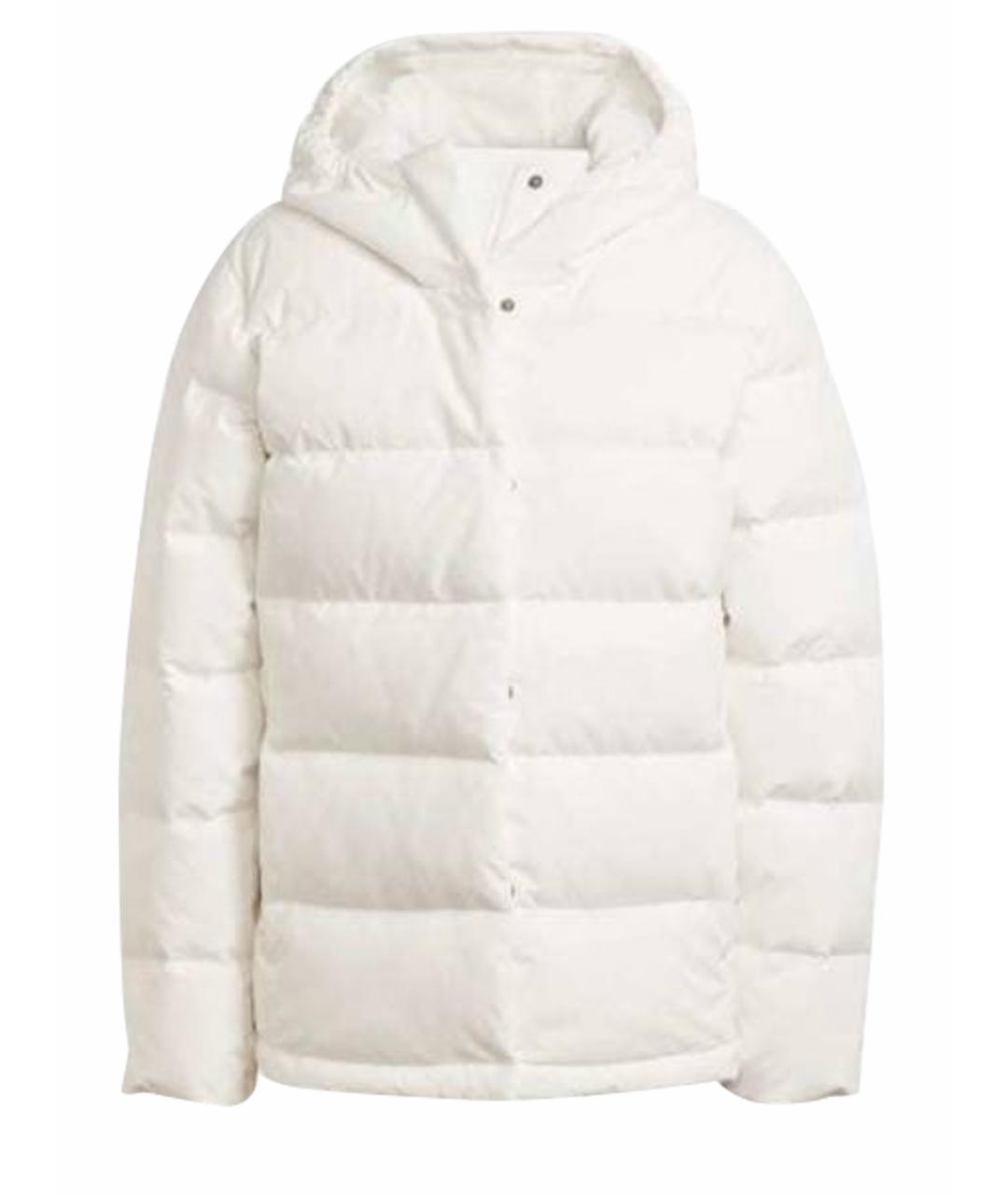 ADIDAS Белый полиэстеровый пуховик, фото 1