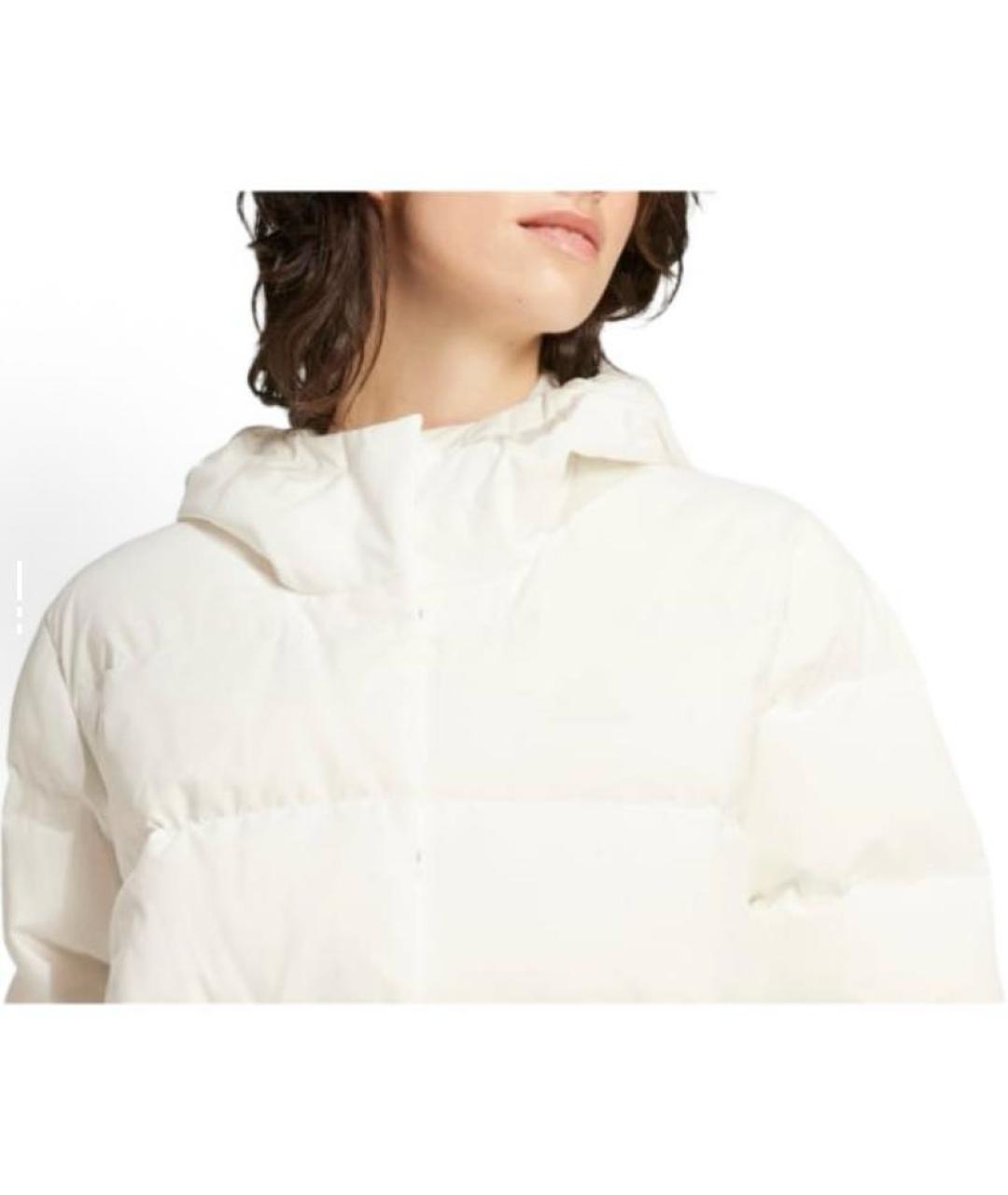 ADIDAS Белый полиэстеровый пуховик, фото 5