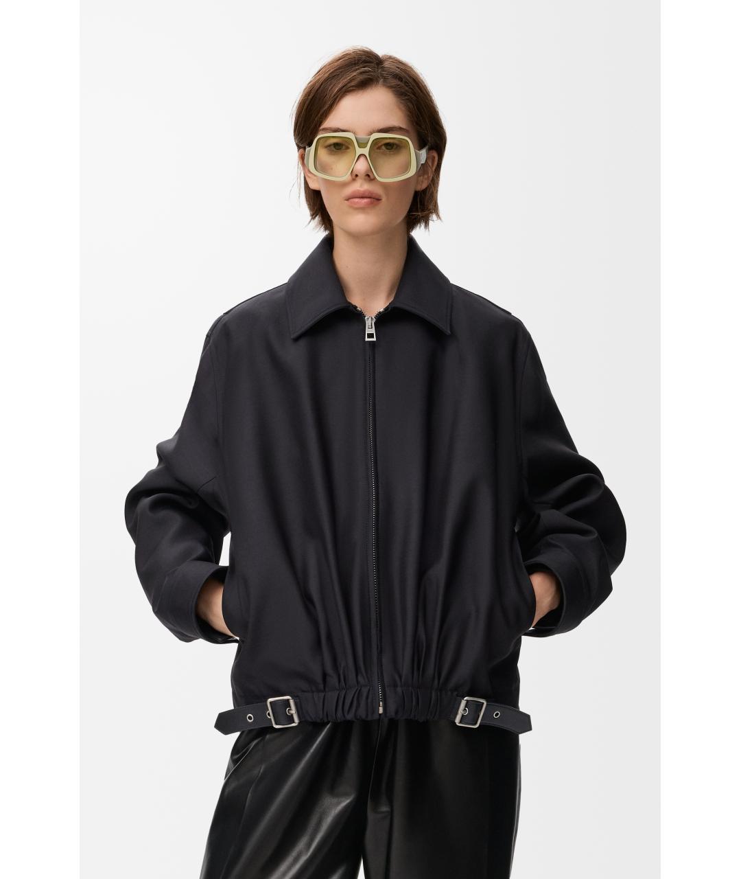 LOEWE Черная шерстяная куртка, фото 3