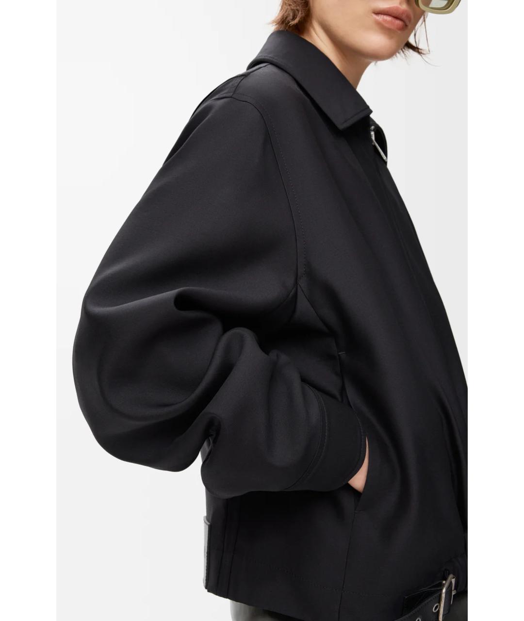 LOEWE Черная шерстяная куртка, фото 5