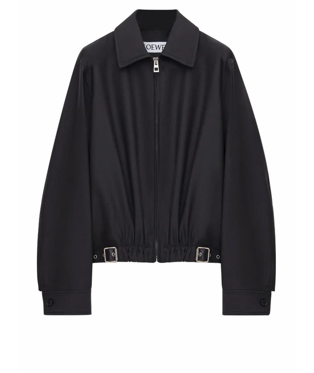 LOEWE Черная шерстяная куртка, фото 1