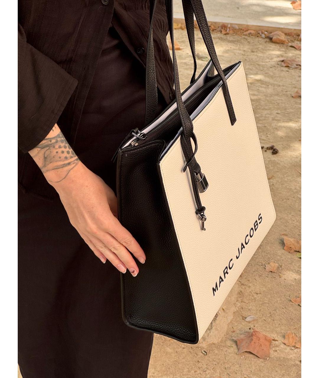 MARC JACOBS Белая кожаная сумка тоут, фото 3