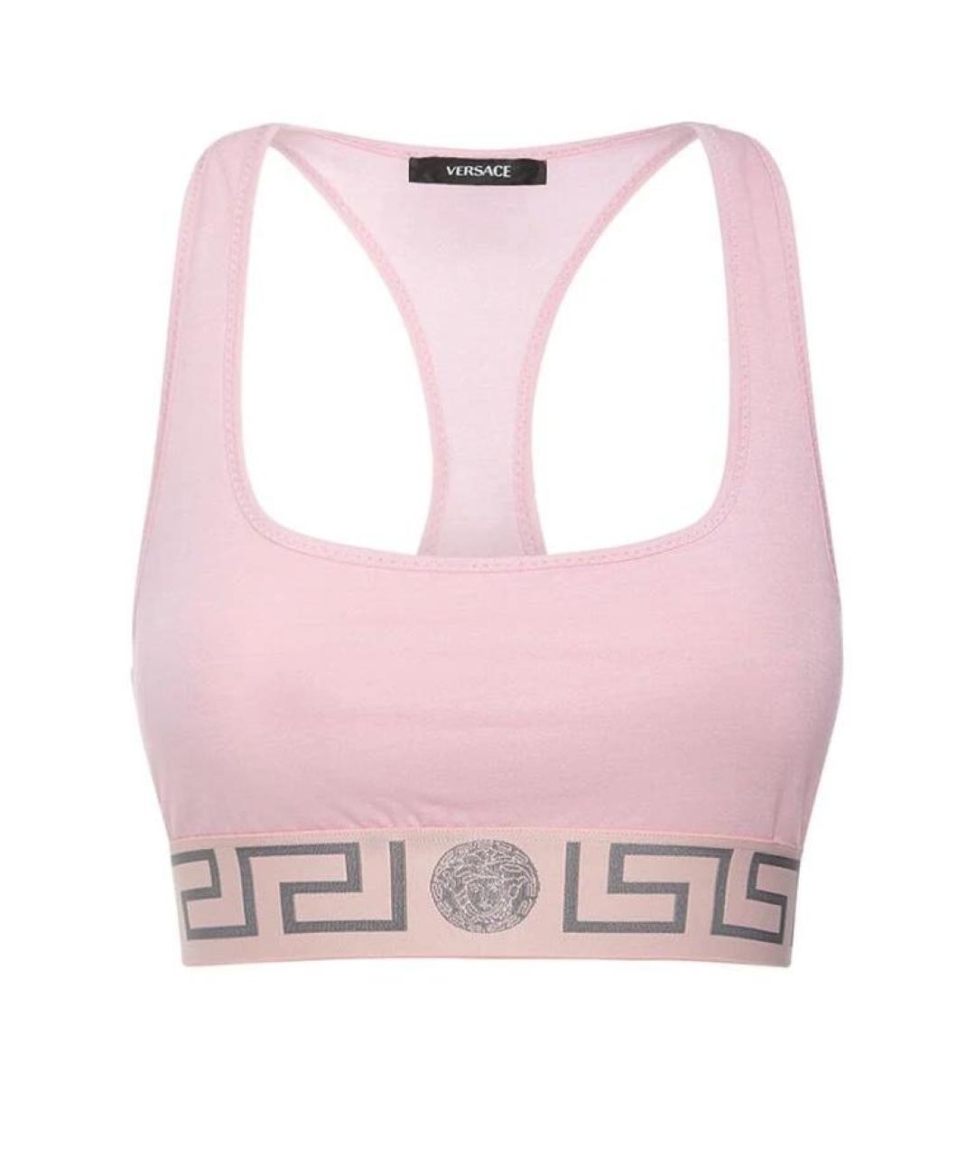 VERSACE Розовая хлопковая майка, фото 1