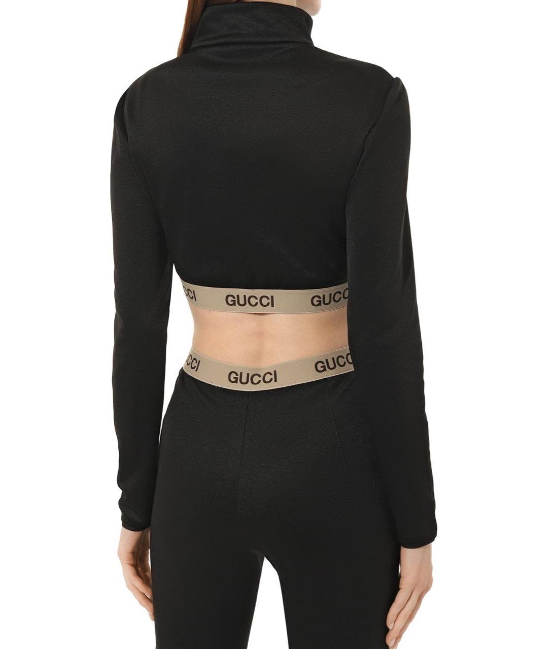 GUCCI Черный хлопко-эластановый спортивные костюмы, фото 4