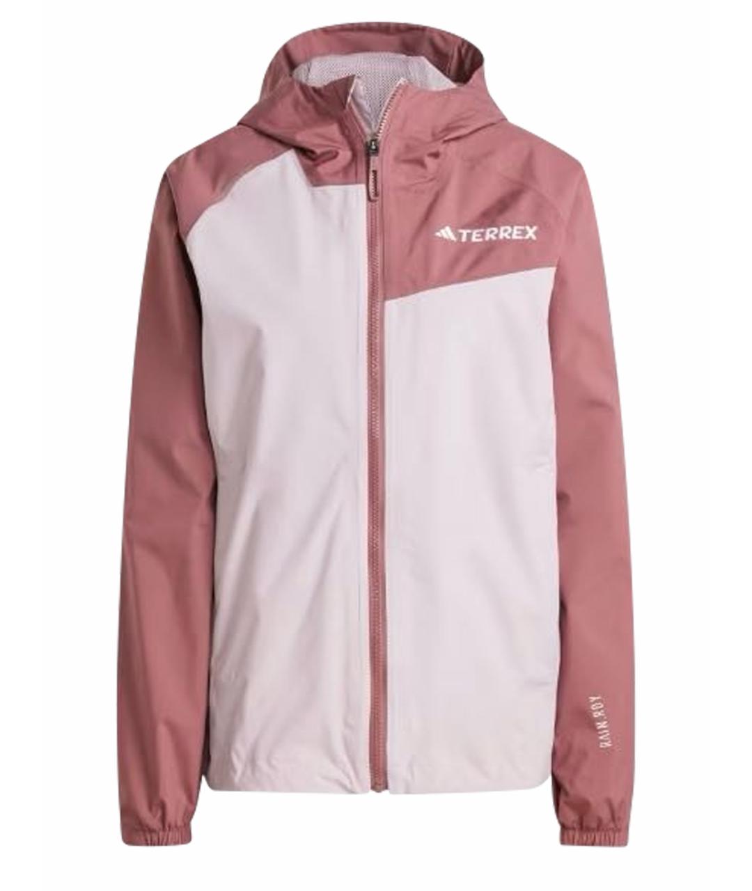 ADIDAS Коралловая полиэстеровая куртка, фото 1