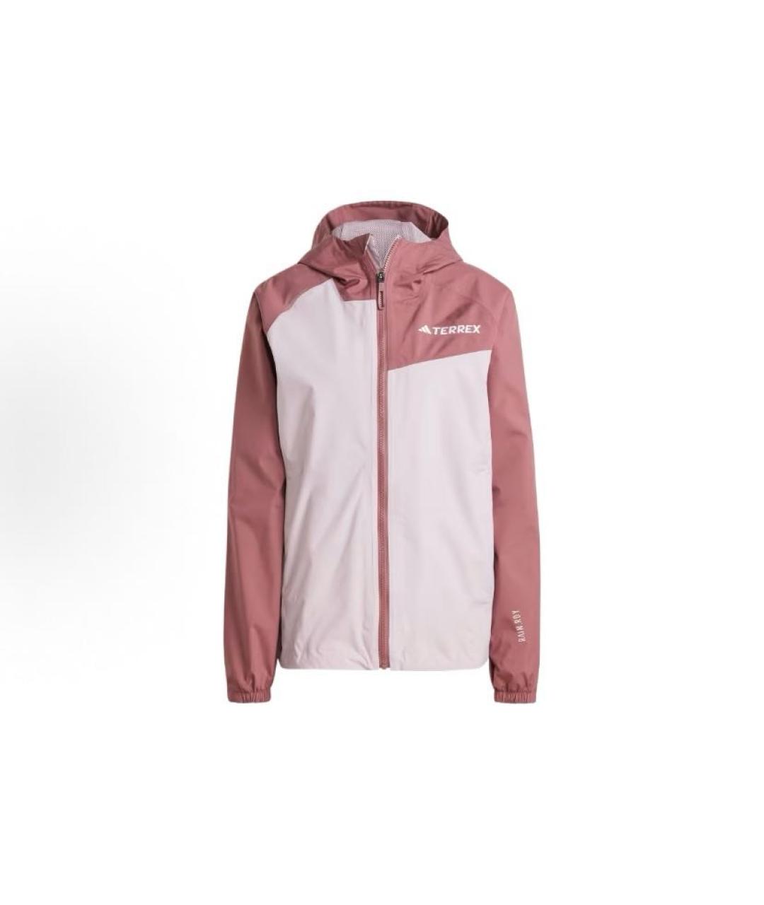 ADIDAS Коралловая полиэстеровая куртка, фото 6
