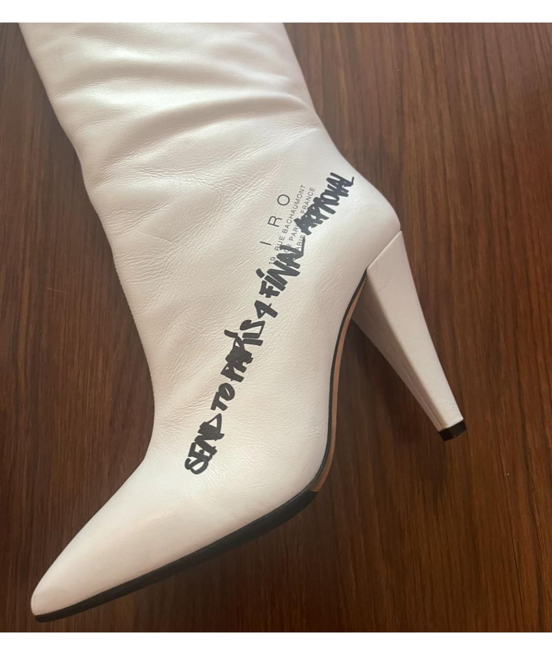 IRO Белые кожаные сапоги, фото 2