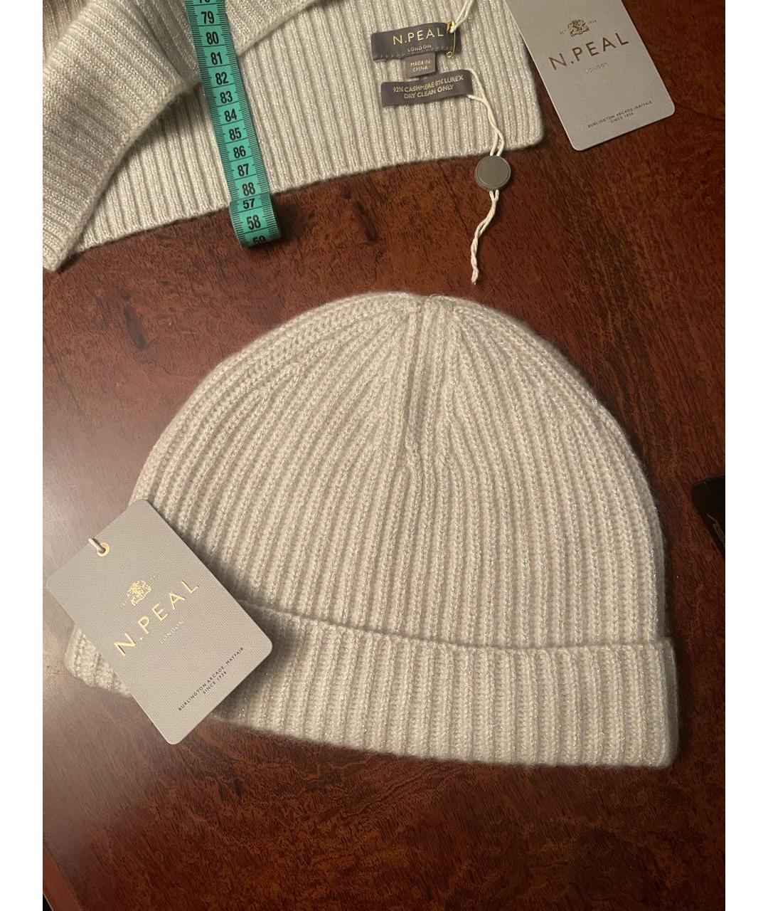 N.PEAL Серая кашемировая шапка, фото 6