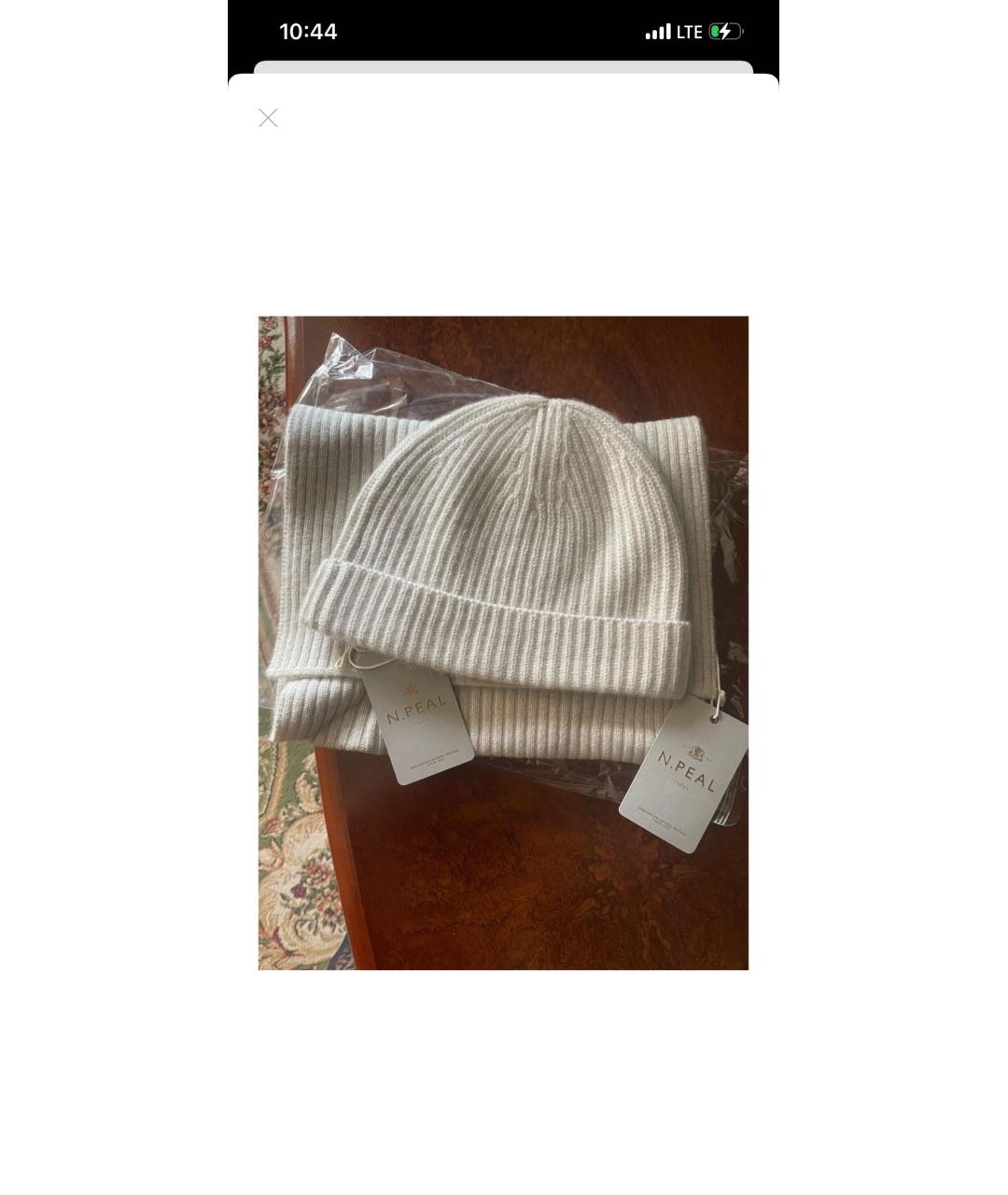 N.PEAL Серая кашемировая шапка, фото 3