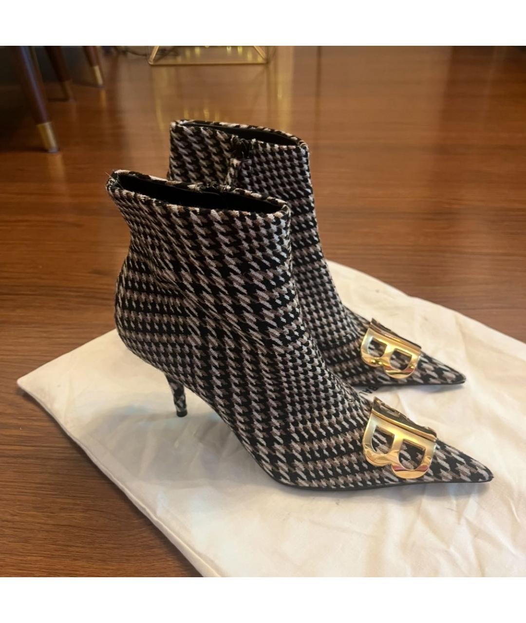BALENCIAGA Серые кожаные ботильоны, фото 7