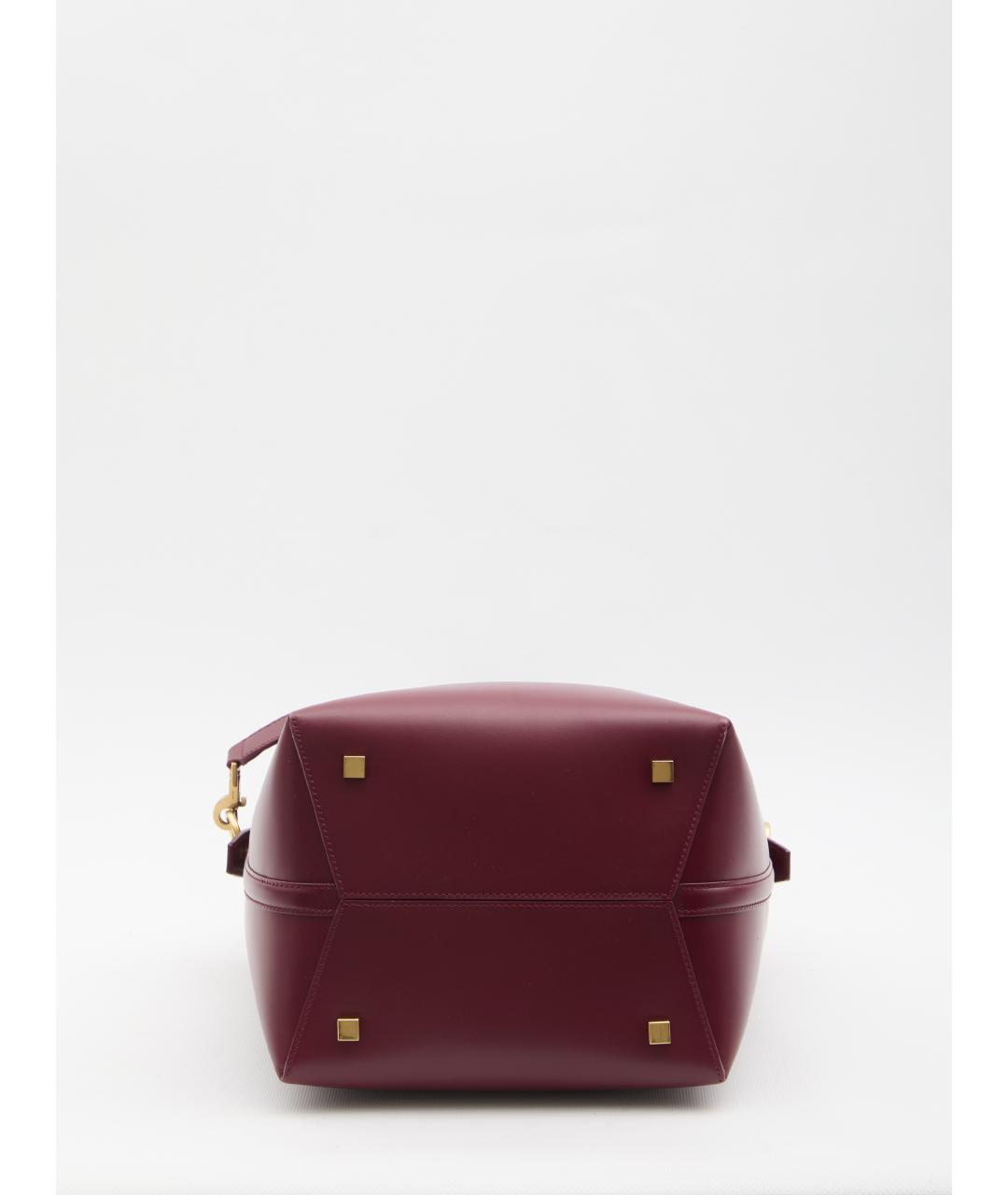 SAINT LAURENT Красная кожаная сумка тоут, фото 3