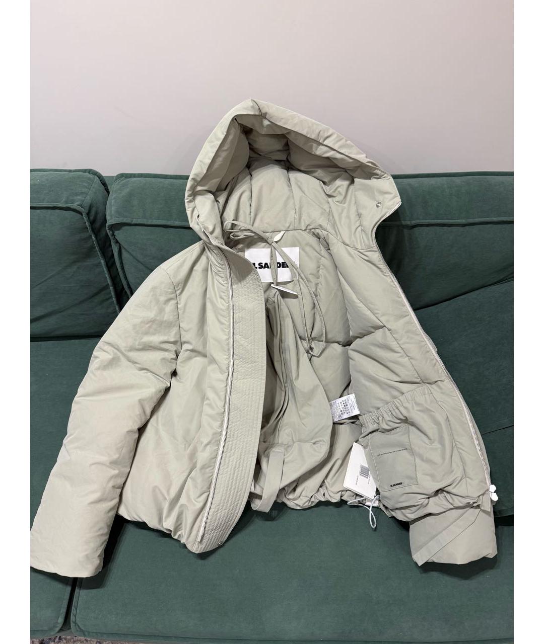 JIL SANDER Зеленый пуховик, фото 4