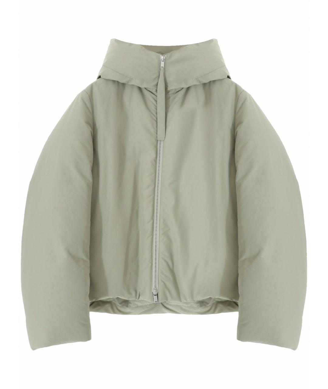 JIL SANDER Зеленый пуховик, фото 1