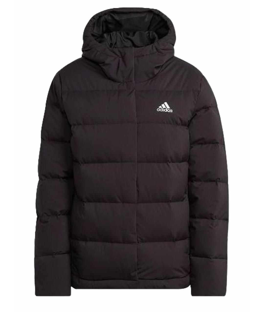 ADIDAS Черная полиэстеровая куртка, фото 1