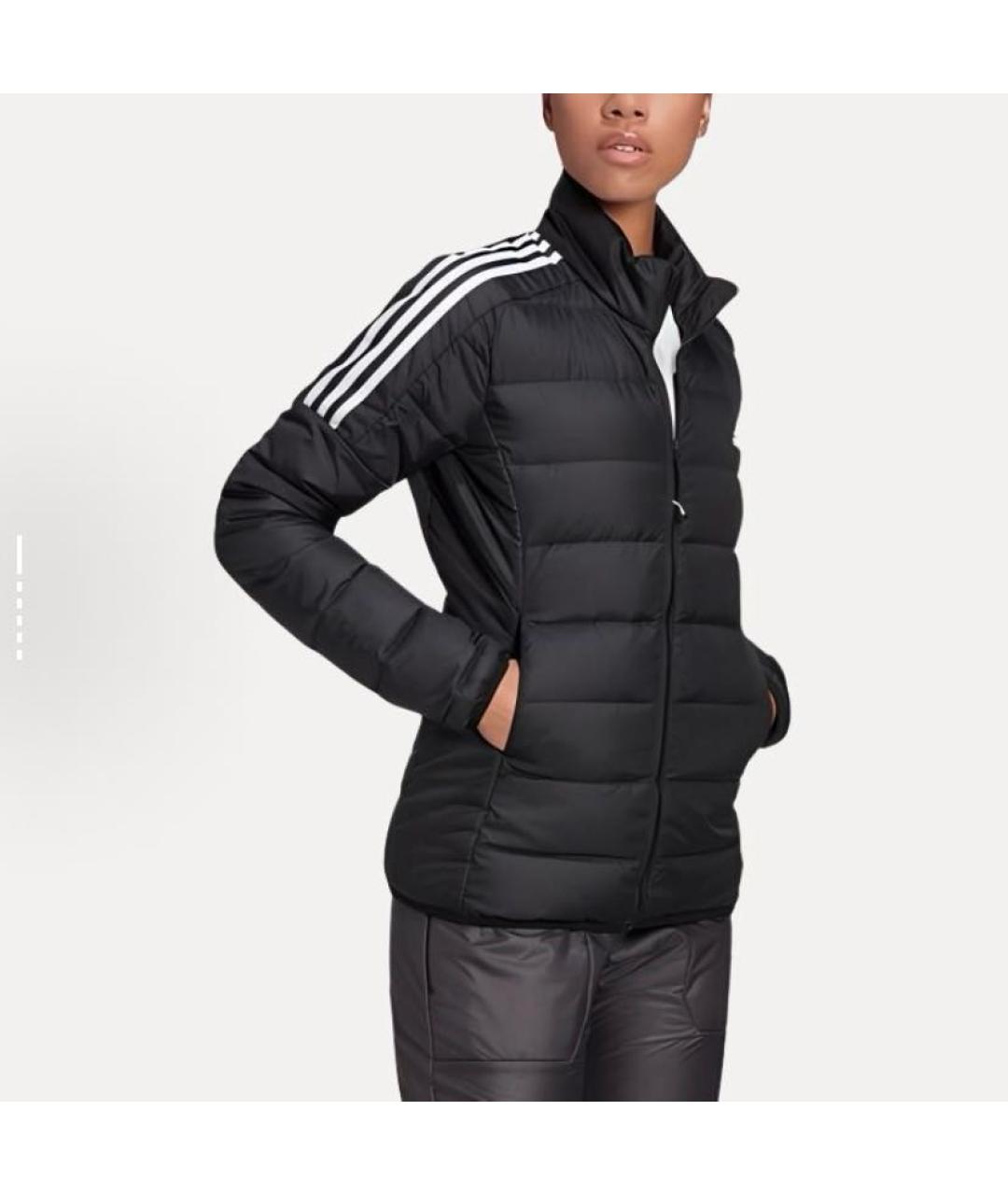 ADIDAS Черный полиэстеровый пуховик, фото 4