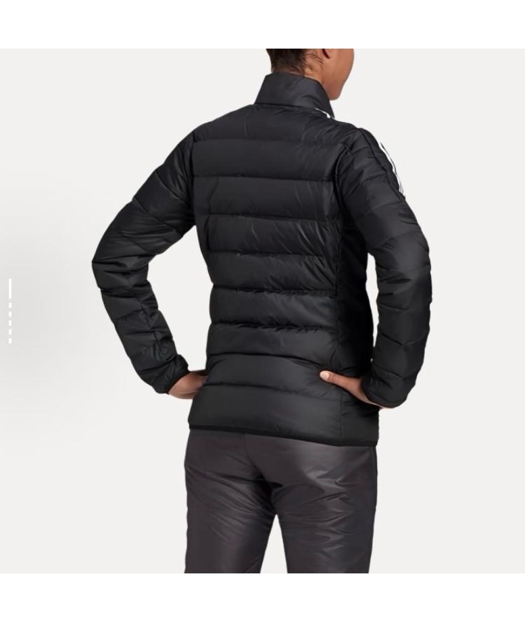 ADIDAS Черный полиэстеровый пуховик, фото 3