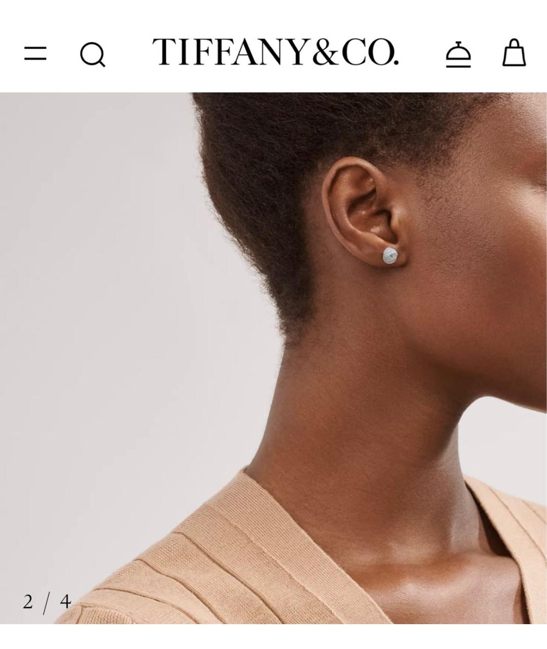 TIFFANY&CO Серебряные серебряные серьги, фото 4