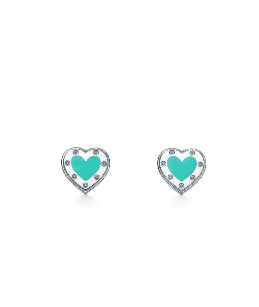 TIFFANY&CO Бирюзовые серебряные серьги, фото 1