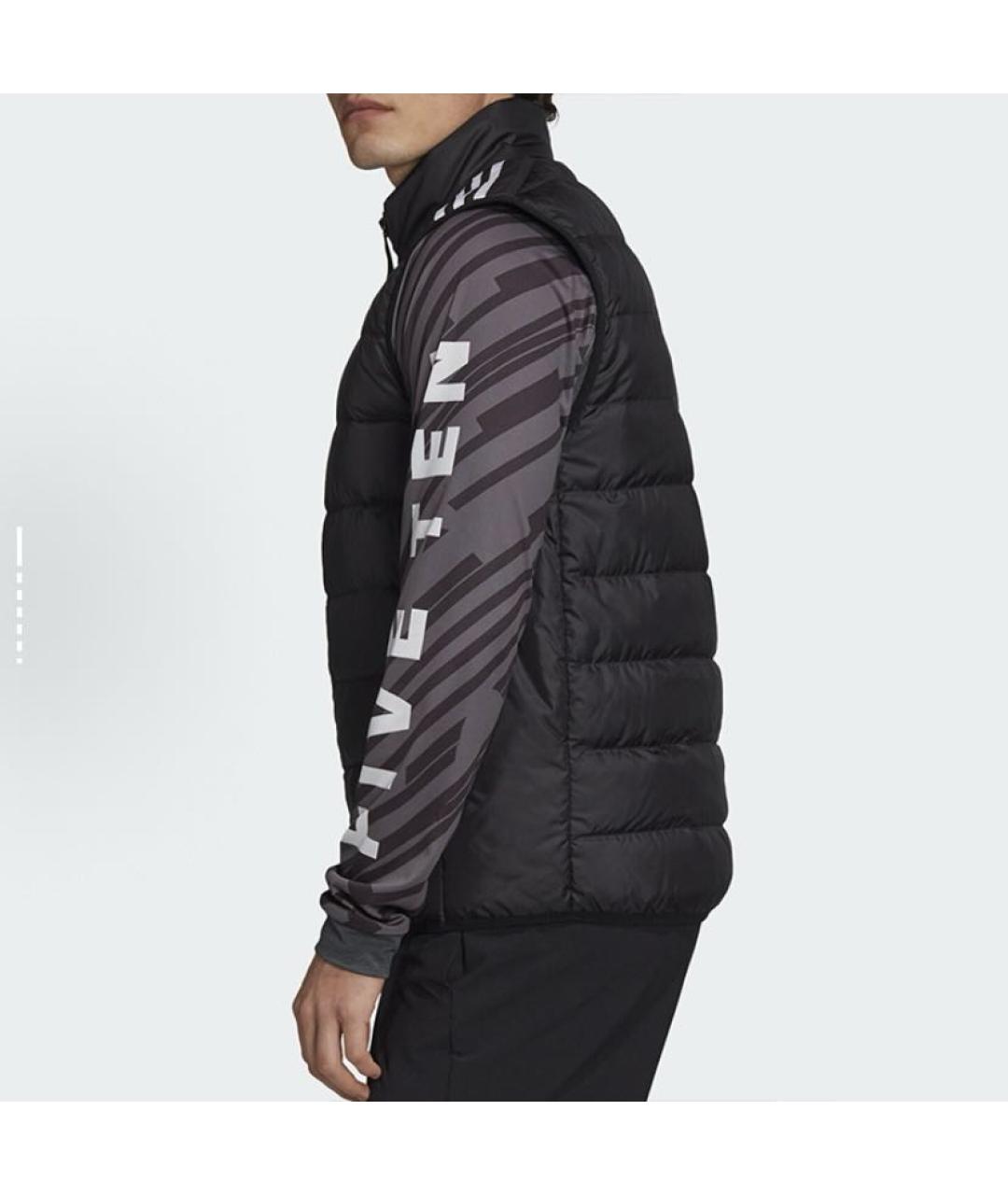 ADIDAS Черный полиэстеровый жилет, фото 5