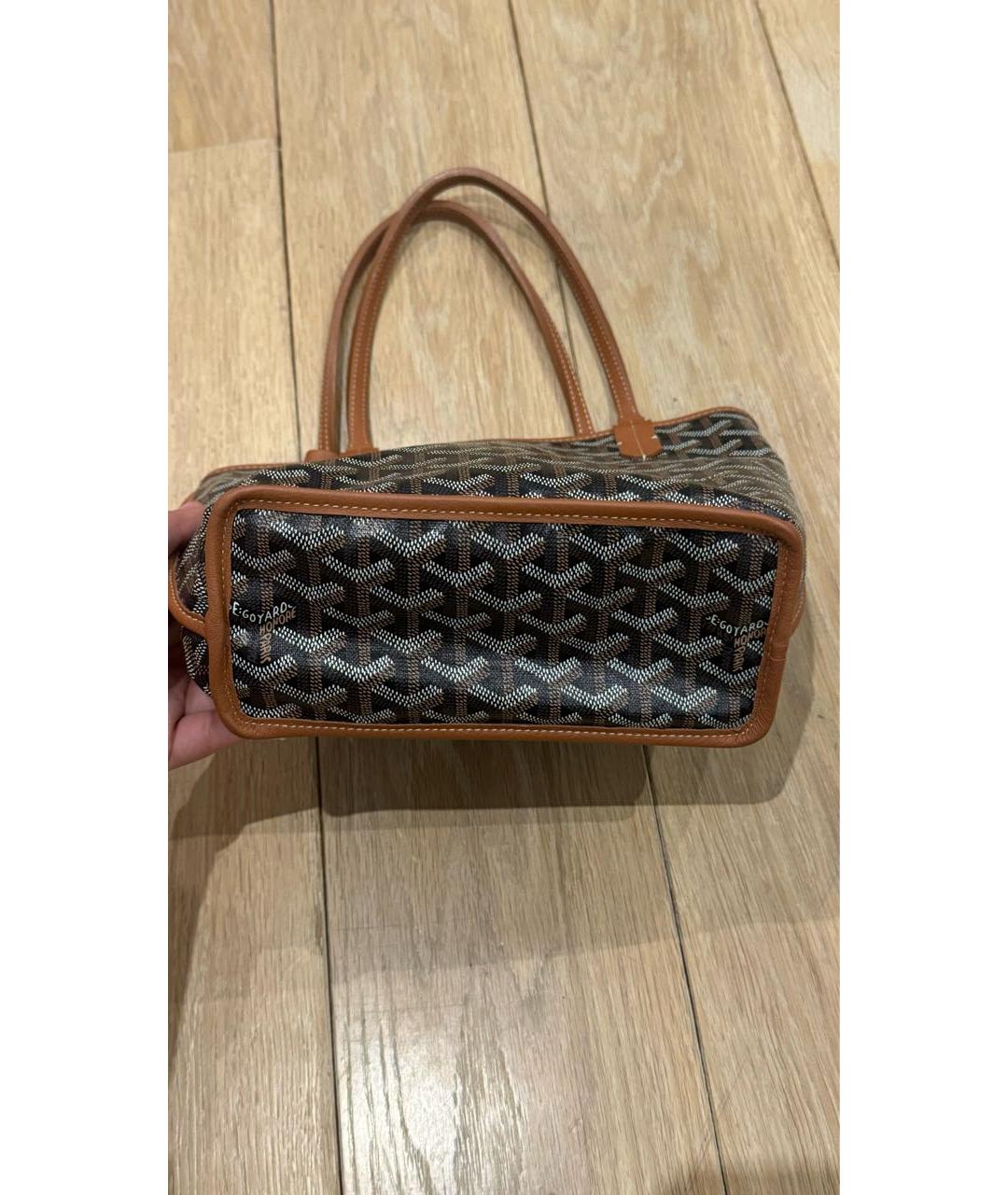 GOYARD Серая сумка с короткими ручками, фото 3