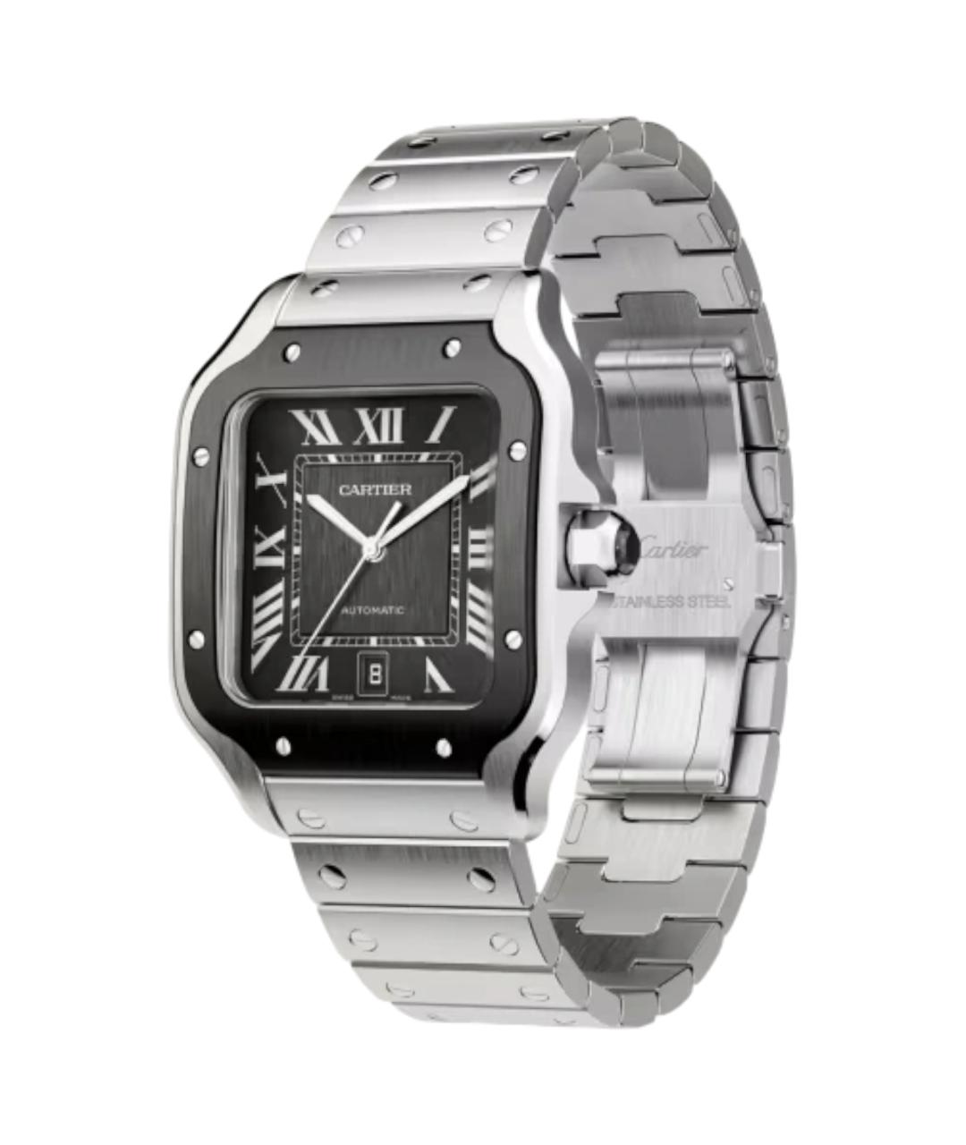 CARTIER Черные часы, фото 2
