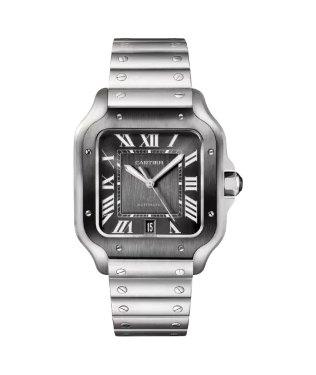 CARTIER Черные часы, фото 1