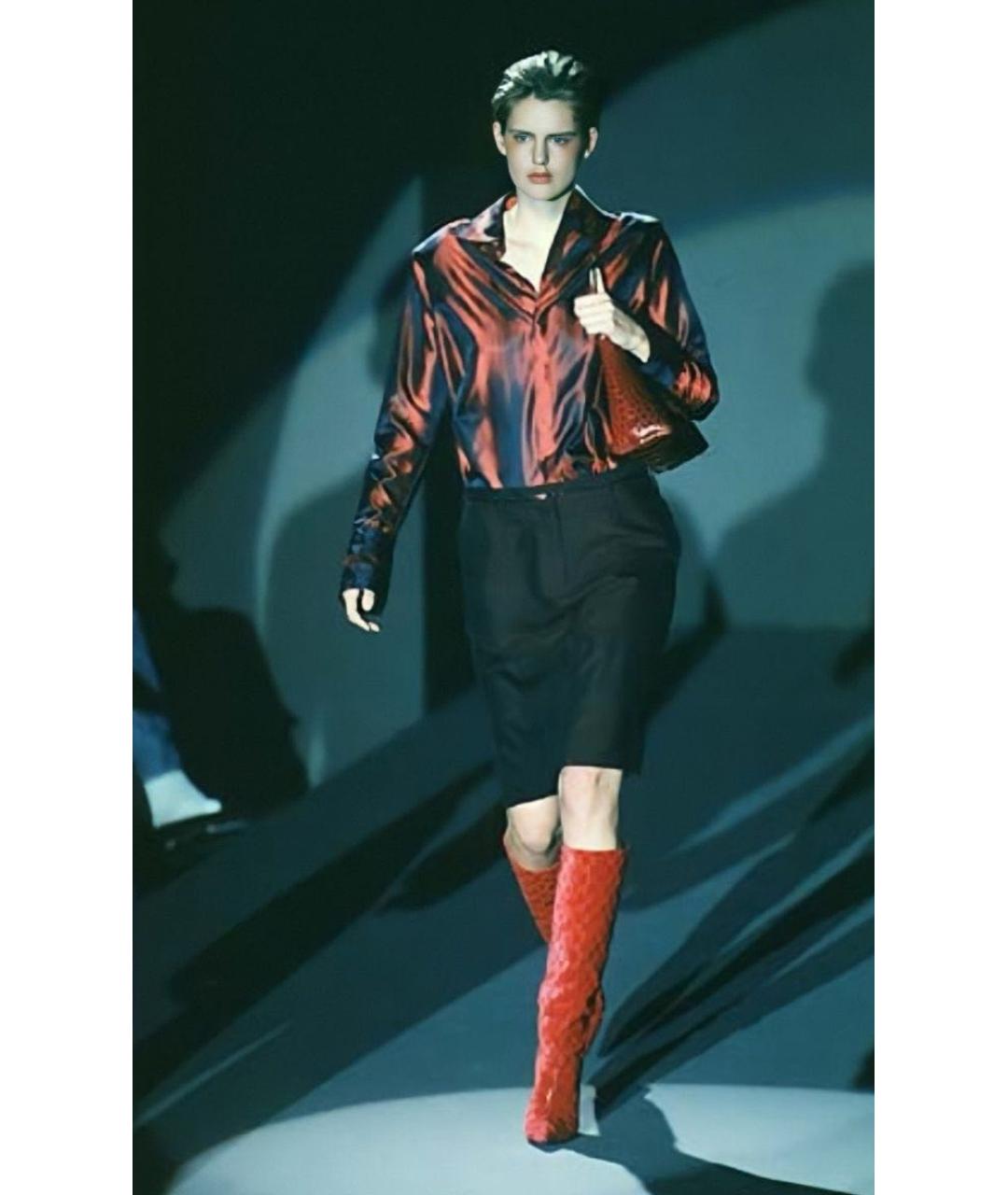 GUCCI Черные кожаные сапоги, фото 8