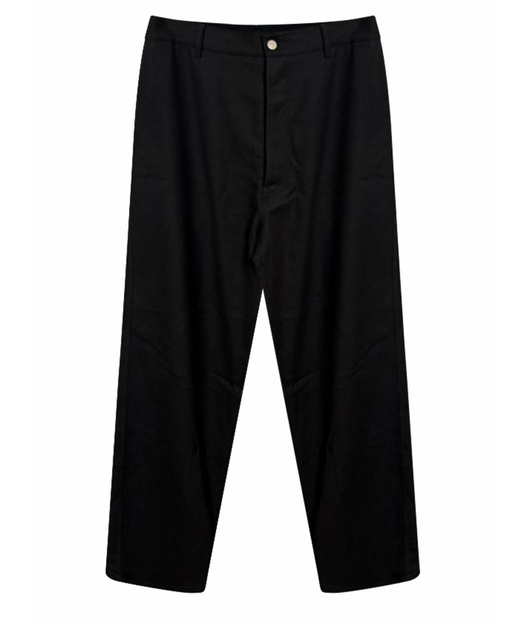 MAISON MARGIELA Черные шерстяные классические брюки, фото 1