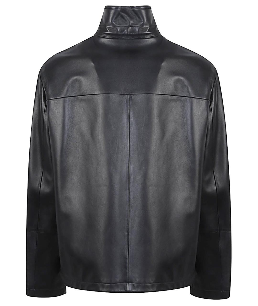 LOEWE Черная кожаная куртка, фото 2