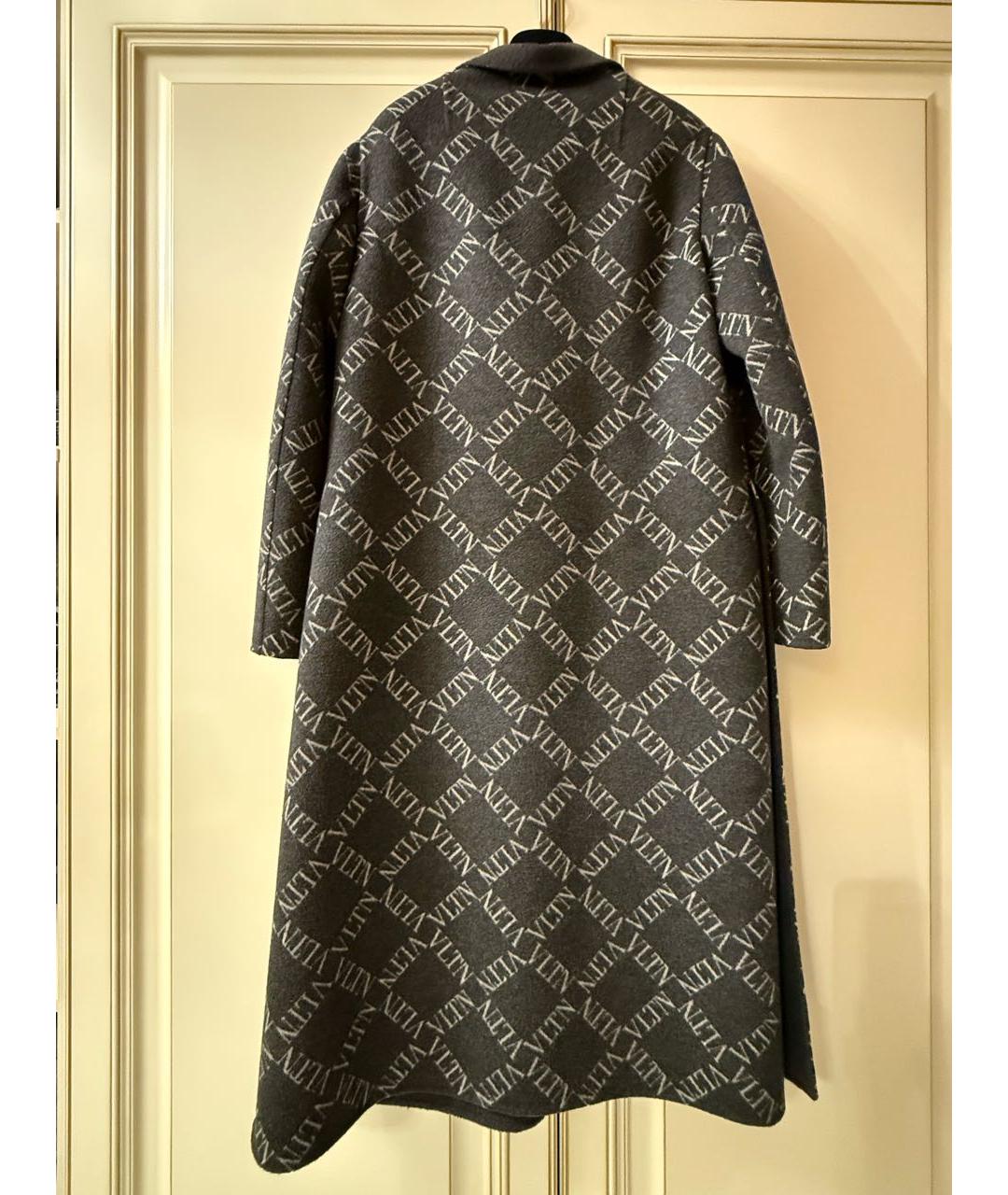 VALENTINO Антрацитовое хлопковое пальто, фото 2