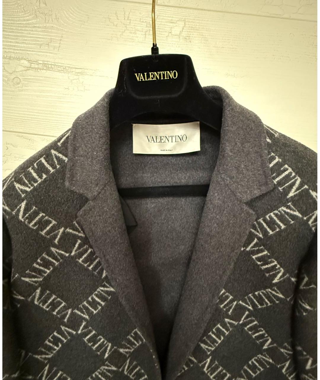 VALENTINO Антрацитовое хлопковое пальто, фото 3