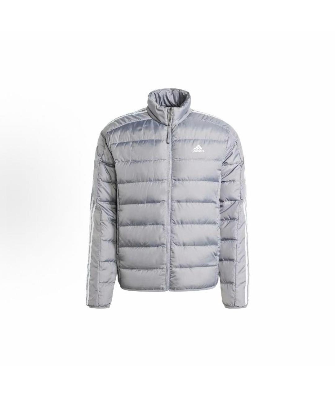 ADIDAS Серая полиэстеровая куртка, фото 5