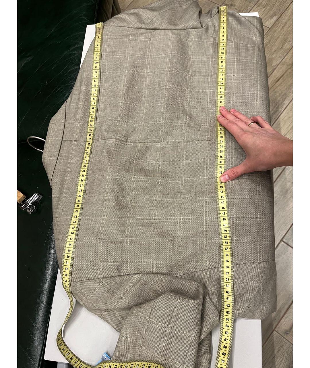 CERRUTI 1881 Бежевый шерстяной пиджак, фото 7