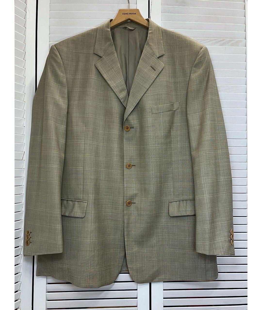 CERRUTI 1881 Бежевый шерстяной пиджак, фото 9