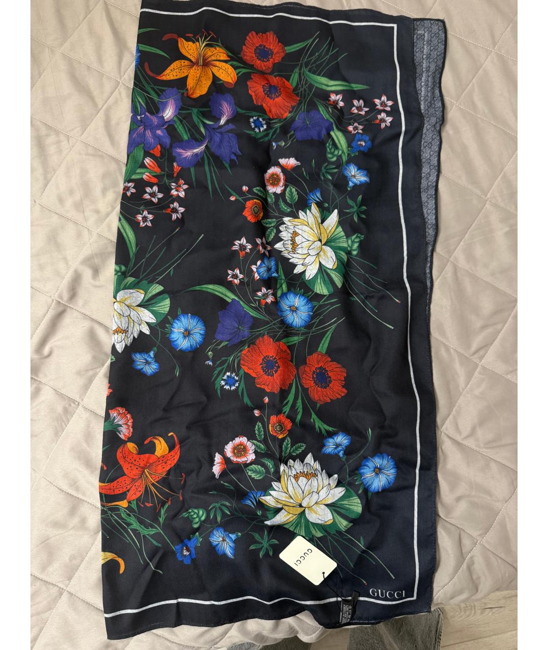 GUCCI Мульти шерстяной платок, фото 4