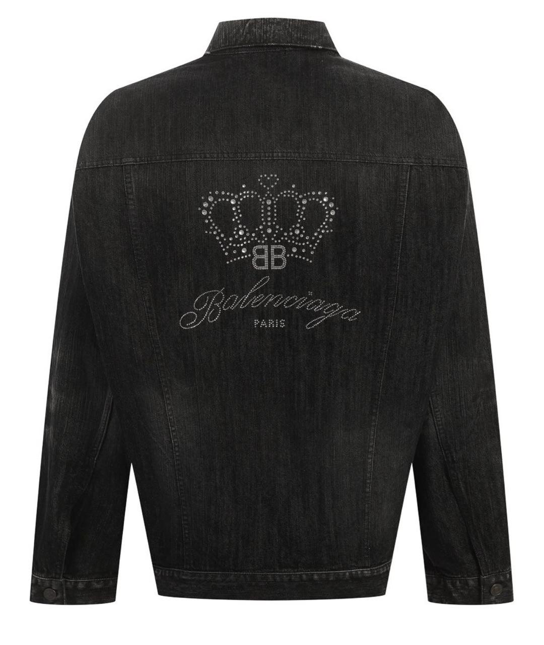 BALENCIAGA Черная хлопковая куртка, фото 2