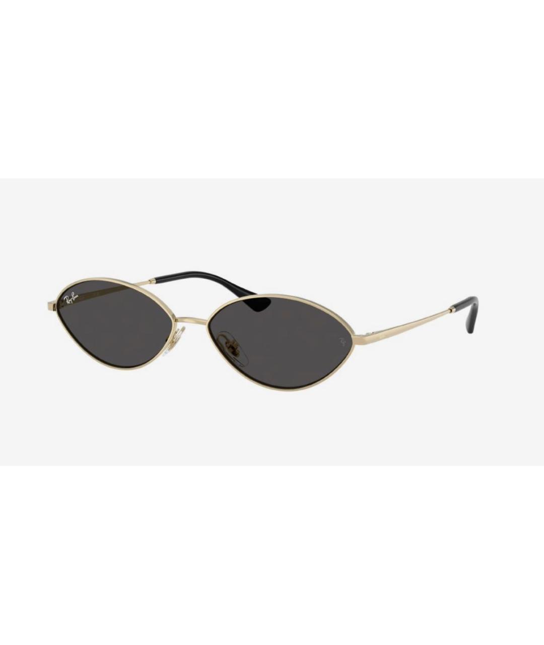 RAY BAN Антрацитовые металлические солнцезащитные очки, фото 6