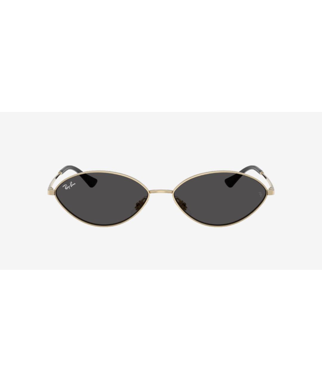 RAY BAN Антрацитовые металлические солнцезащитные очки, фото 2