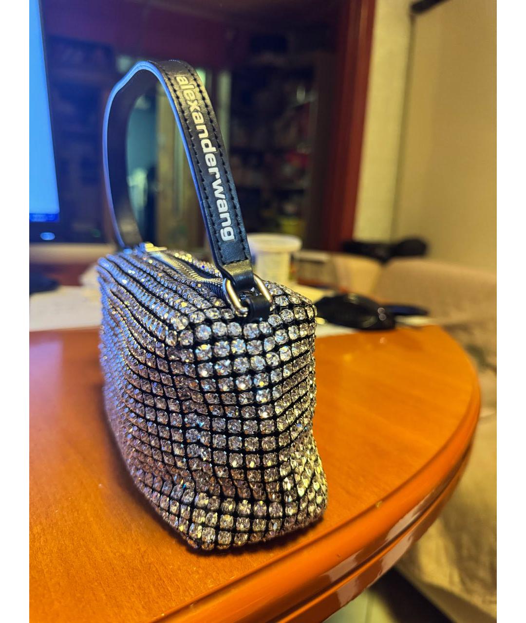 ALEXANDER WANG Серебряная сумка с короткими ручками, фото 2