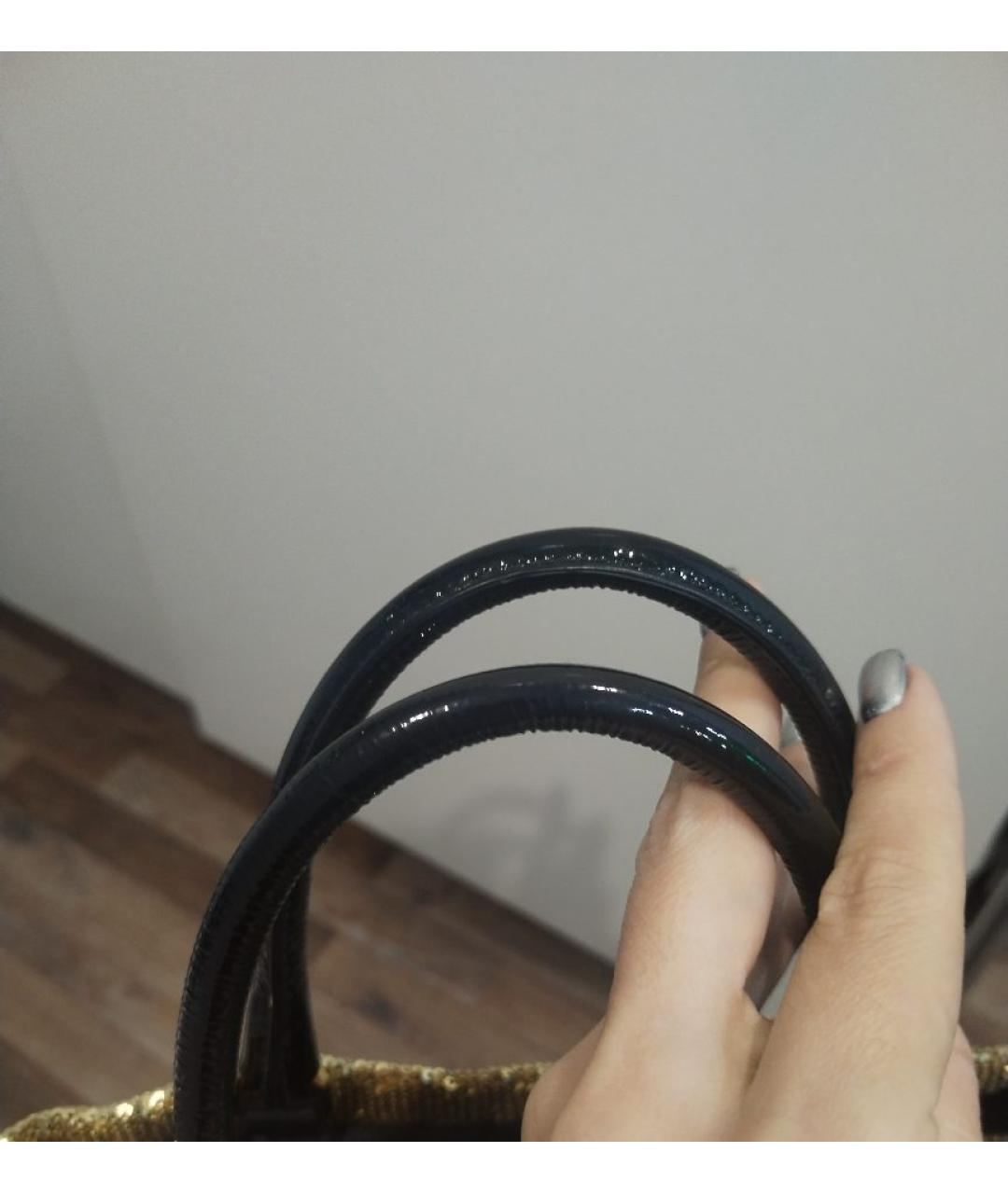 PRADA Золотая сумка через плечо, фото 6