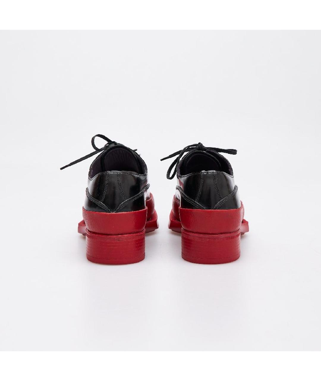 PRADA Черные кожаные брогги и оксфорды, фото 4